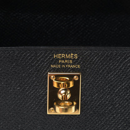 Hermes Epsom Kelly Sellier 25 Black 7 of 8