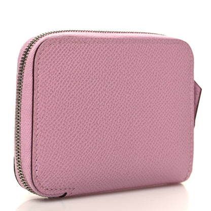 Hermes Epsom Azap Mini Wallet Mauve Sylvestre 3 of 9