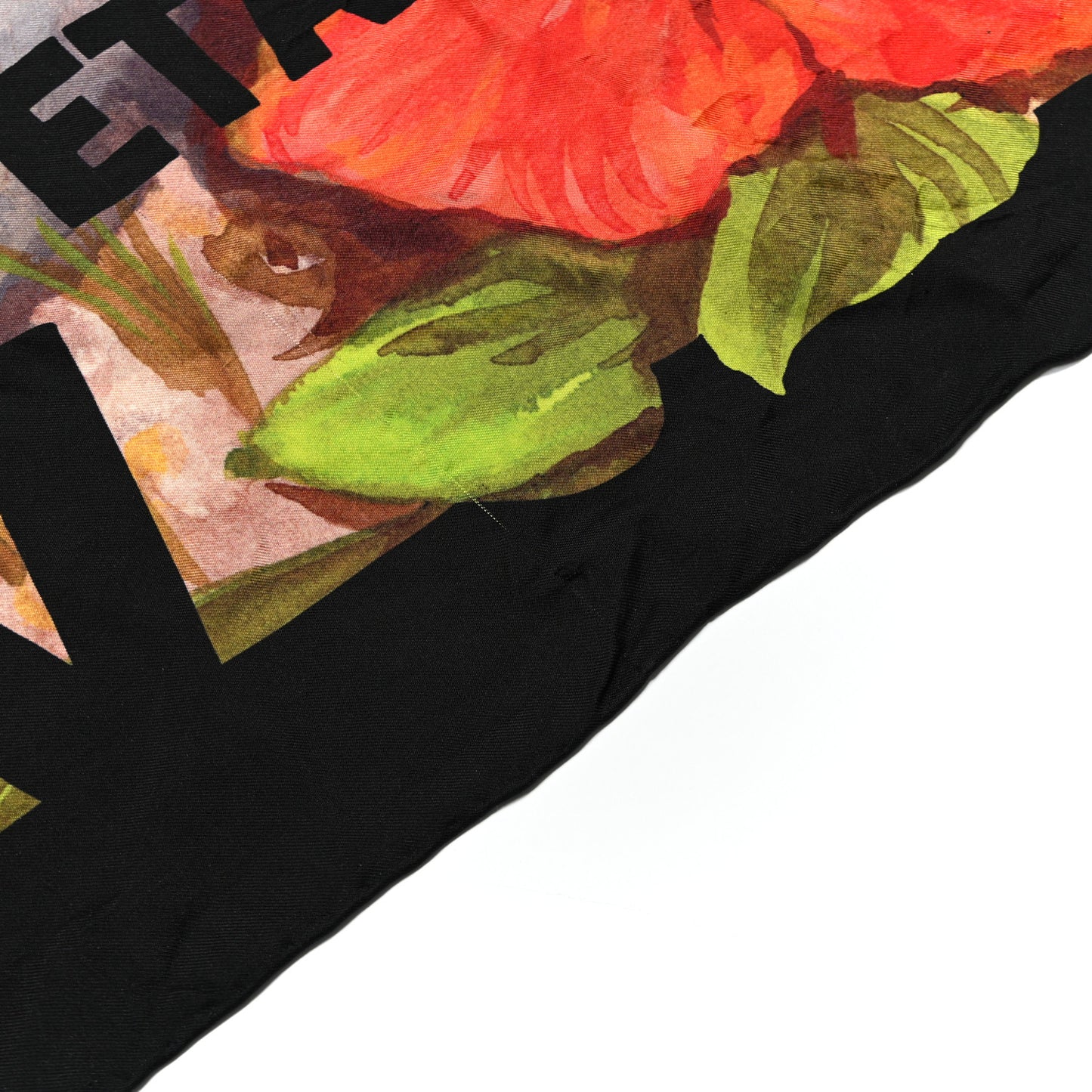 Silk Guccify Yourself Printed Scarf Black Multicolor