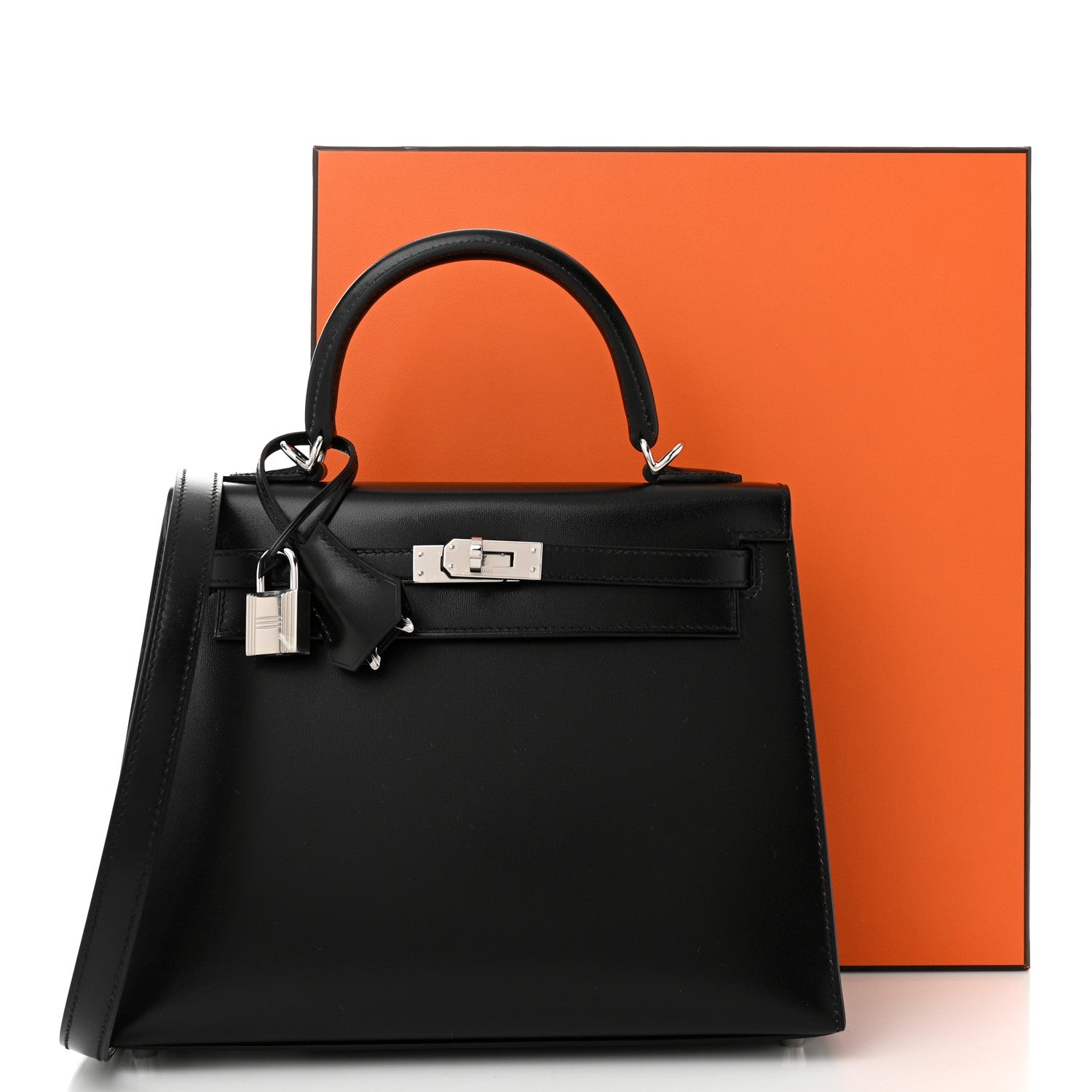 Hermes Box Kelly Sellier 25 Black 11 of 11