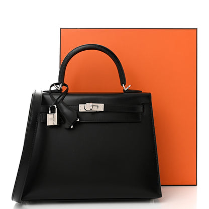 Hermes Box Kelly Sellier 25 Black 11 of 11