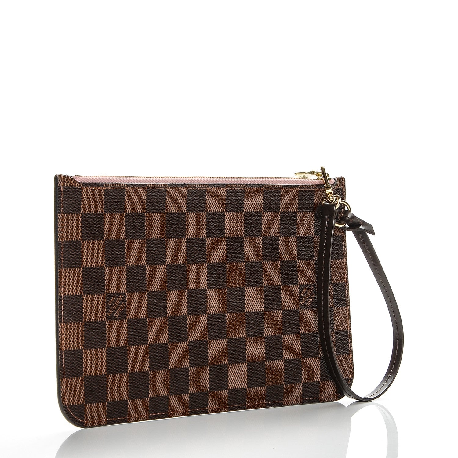 Louis Vuitton Damier Ebene Neverfull MM GM Pochette Rose Ballerine 3 of 7