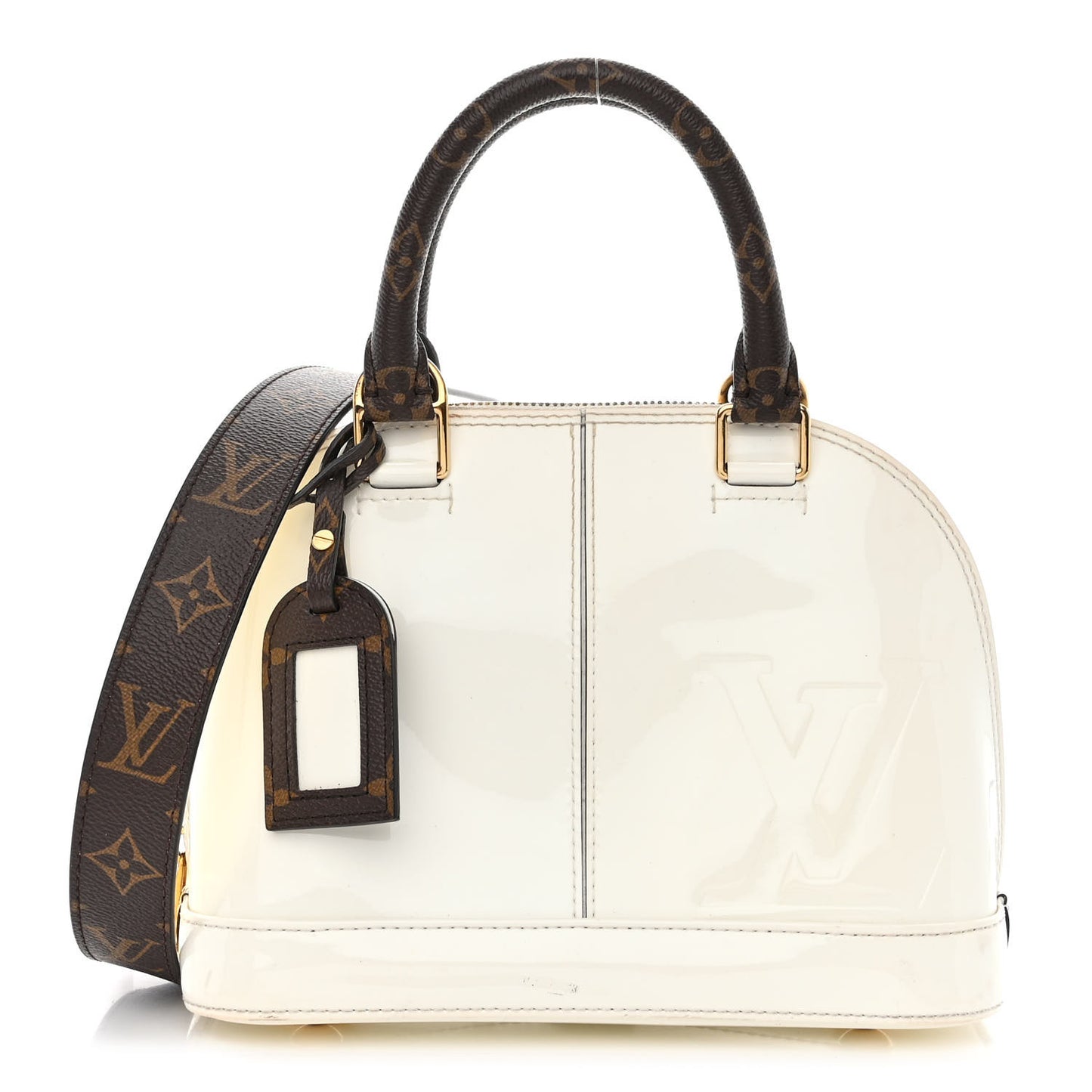 Patent Monogram Alma BB White