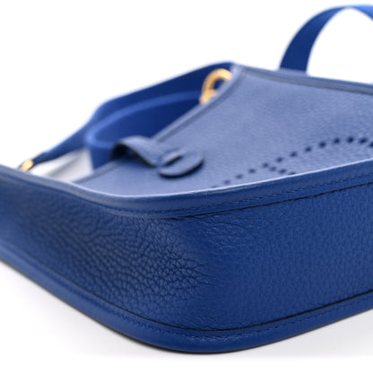 Hermes Taurillon Clemence Evelyne TPM Bleu Royal 9 of 10