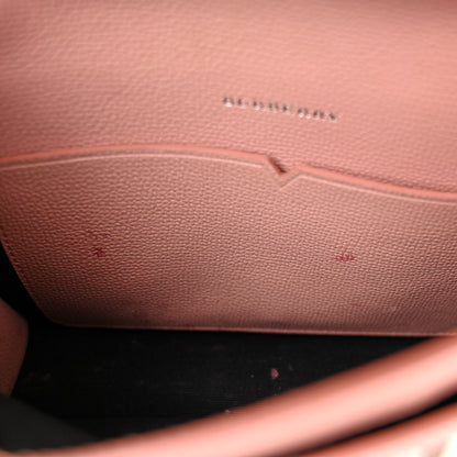 Burberry Grainy Calfskin Vintage Check Small Macken Crossbody Bag Ash Rose 15 of 16