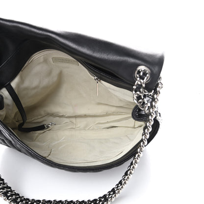 Chanel Washed Lambskin Quilted Maxi Chain Around Flap Black 5 of 11