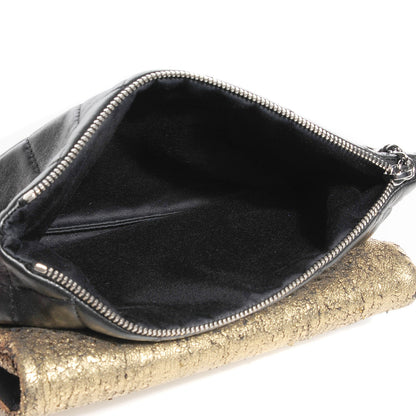 Chanel Lambskin Mineral Nights Wristlet Gold Black 5 of 8