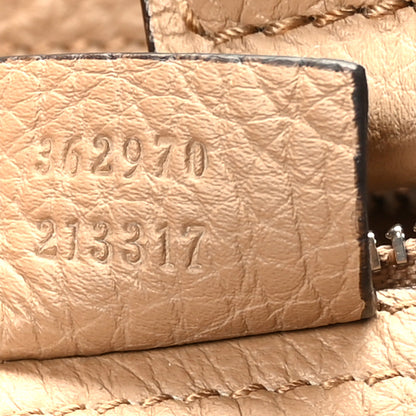 Gucci Soft Calfskin Medium Jackie Top Handle Bag Beige 7 of 9