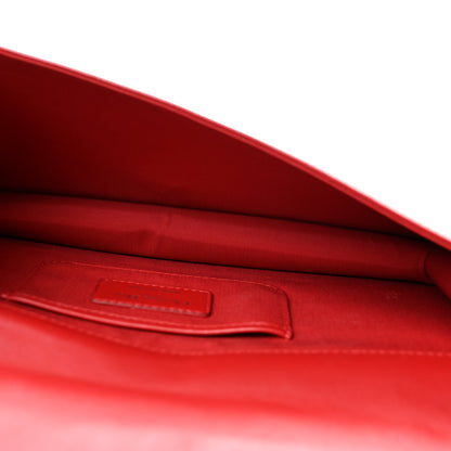 Christian Dior Lambskin Cannage Rendezvous Chain Wallet Red 5 of 13
