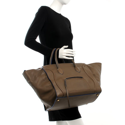 Celine Supple Calfskin Large Phantom Luggage Khaki 2 of 7