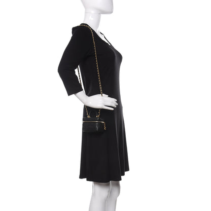 Chanel Caviar Quilted Mini Top Handle Vanity With Chain Black 2 of 11