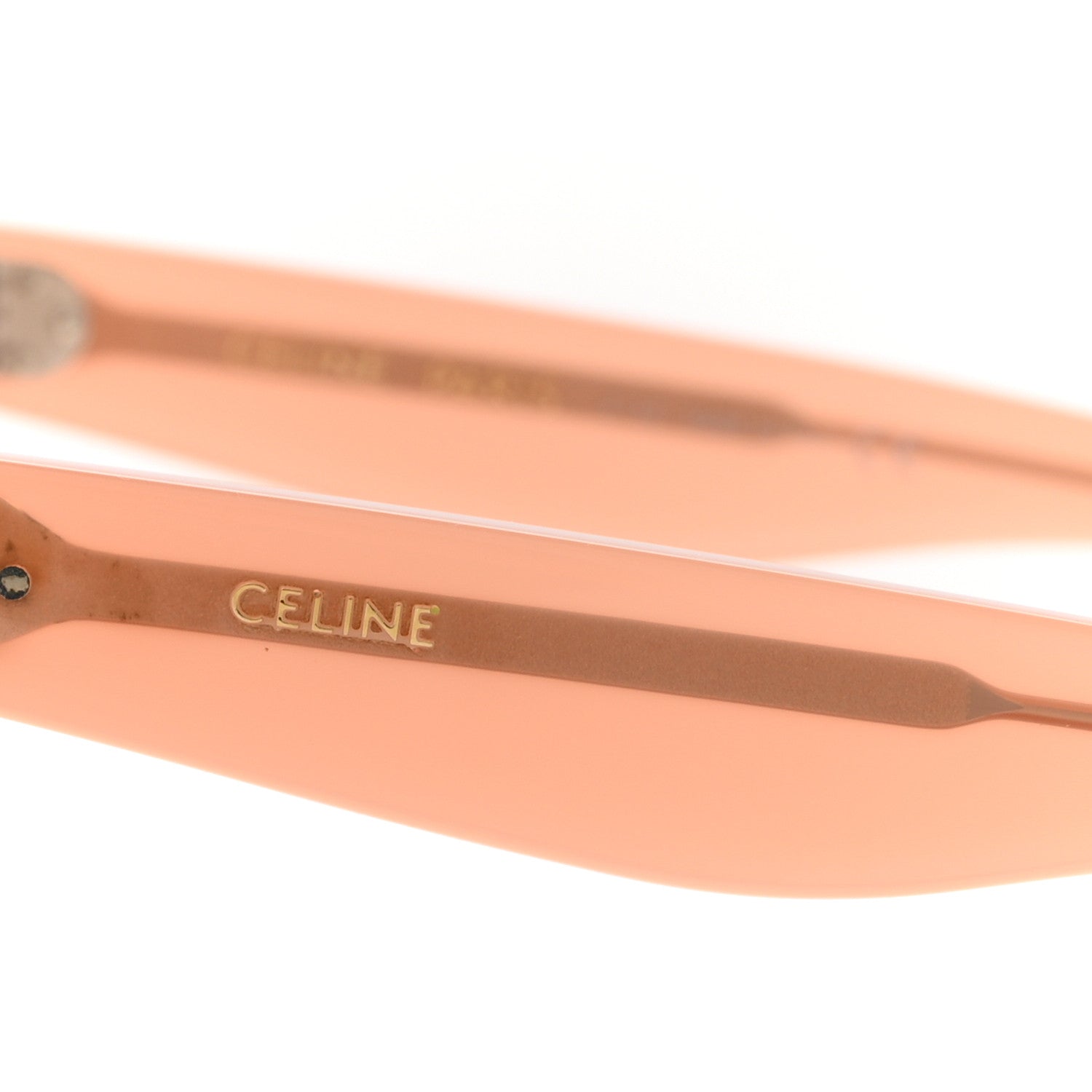 Celine Oversized Round Sunglasses CL4005FN Peach 7 of 8