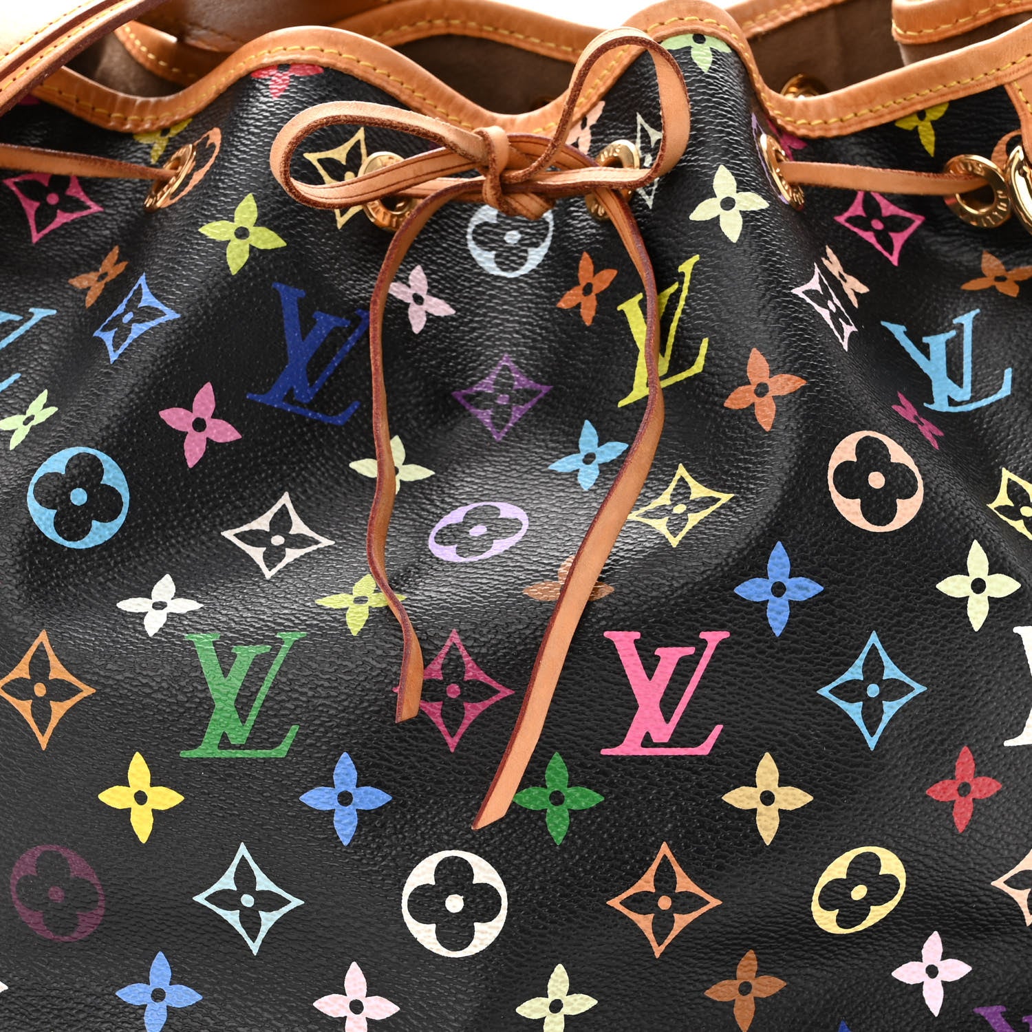 Louis Vuitton Monogram Multicolor Petit Noe Black 7 of 12