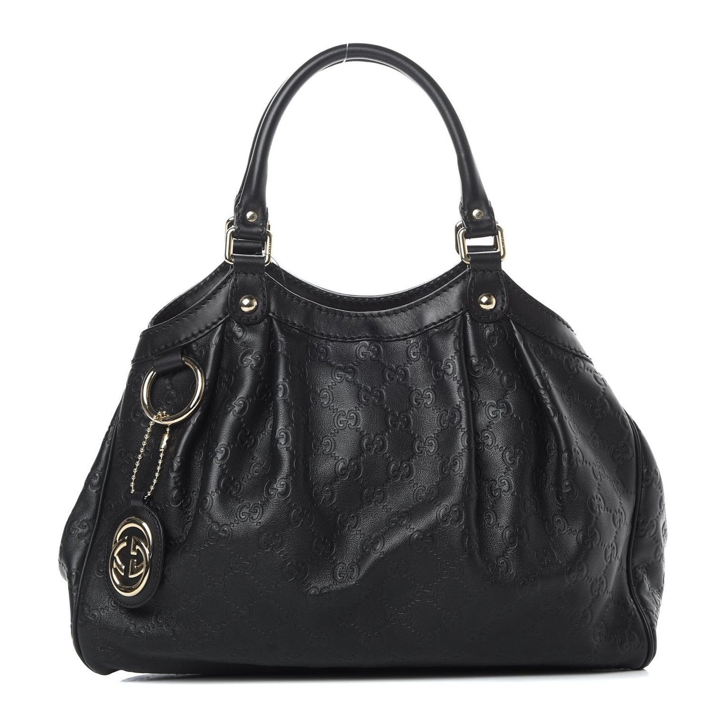 Guccissima Medium Sukey Tote Black