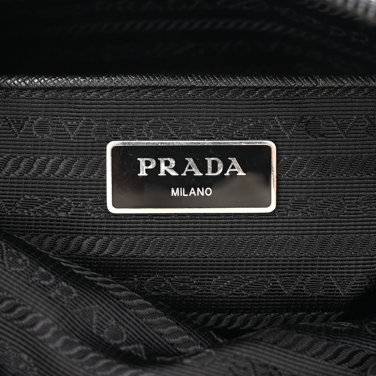 Prada Tessuto Nylon Messenger Bag Black 6 of 8
