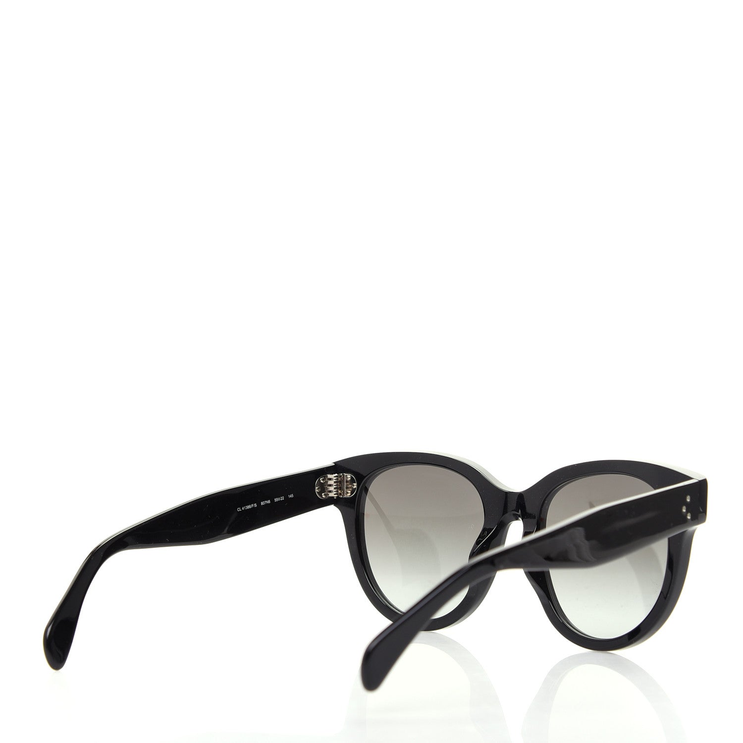 Celine Acetate New Audrey Sunglasses CL 41386/F/S Black 4 of 7