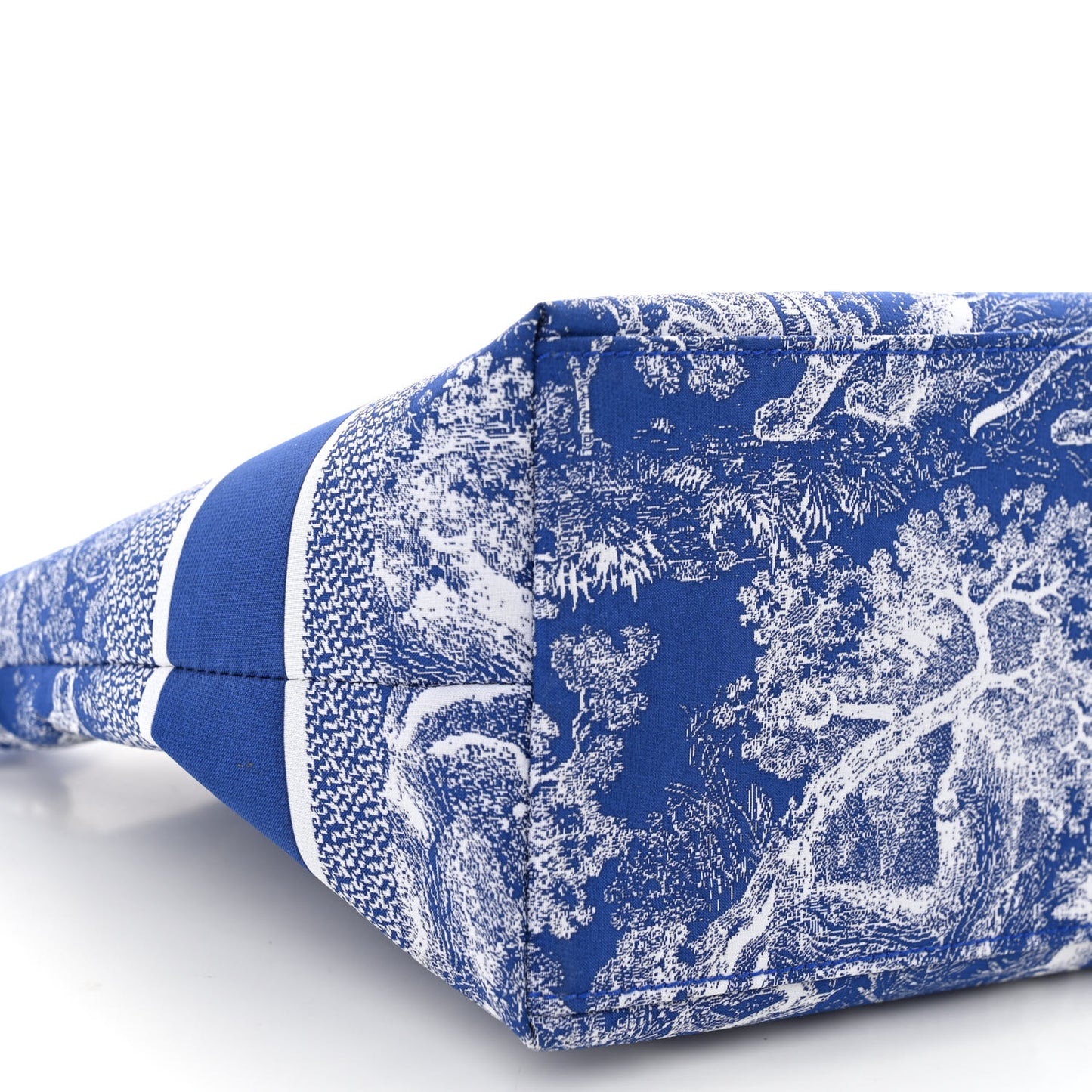 Technical Fabric Toile De Jouy DiorTravel Nomad Pouch Fluorescent Blue