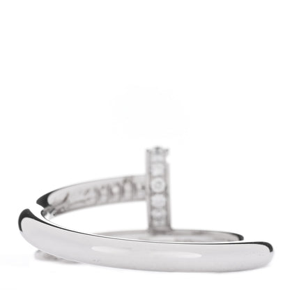 Cartier 18K White Gold Diamond Juste Un Clou Ring 54 7 3 of 5