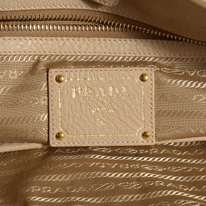Prada Vitello Daino North South Tote Sabbia 7 of 10