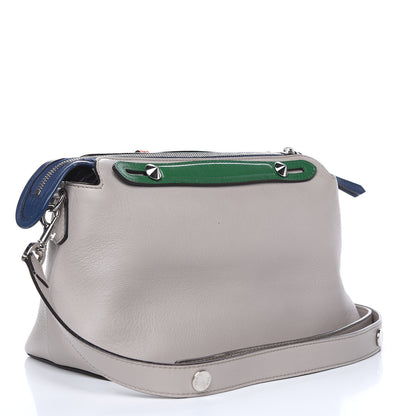 Fendi Vitello Dolce 4 Color Medium By The Way Boston Bag Grigio Polvere Emerald Multicolor 3 of 15
