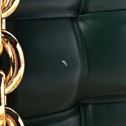 Bottega Veneta Lambskin Maxi Intreccio Padded Chain Cassette Crossbody Bag Raintree 5 of 5
