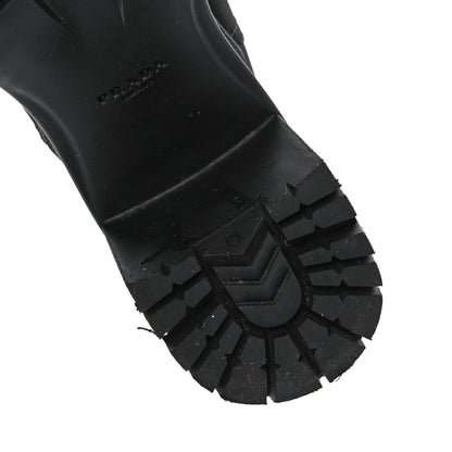 Prada Nylon Lug Sole Chelsea 55mm Boots 39 Black 10 of 12