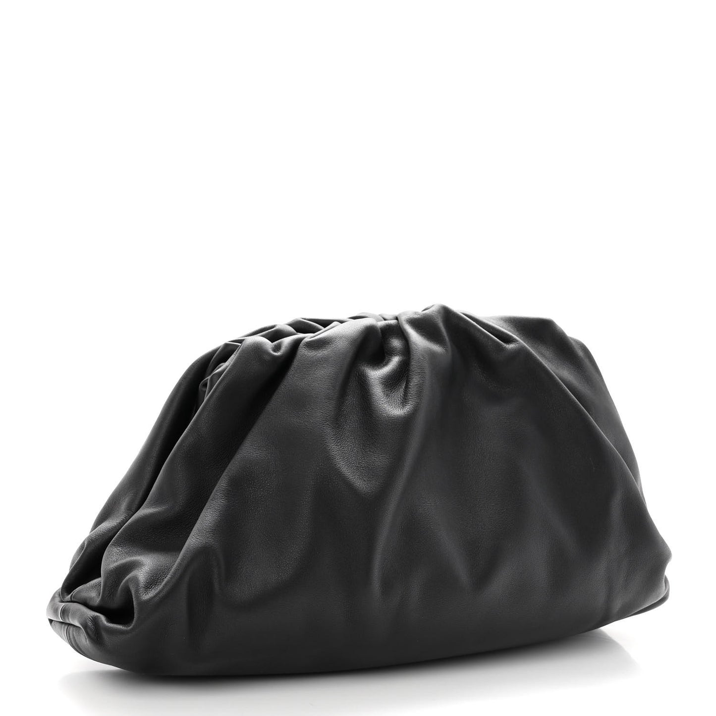 Smooth Butter Calf The Pouch Oversized Clutch Black