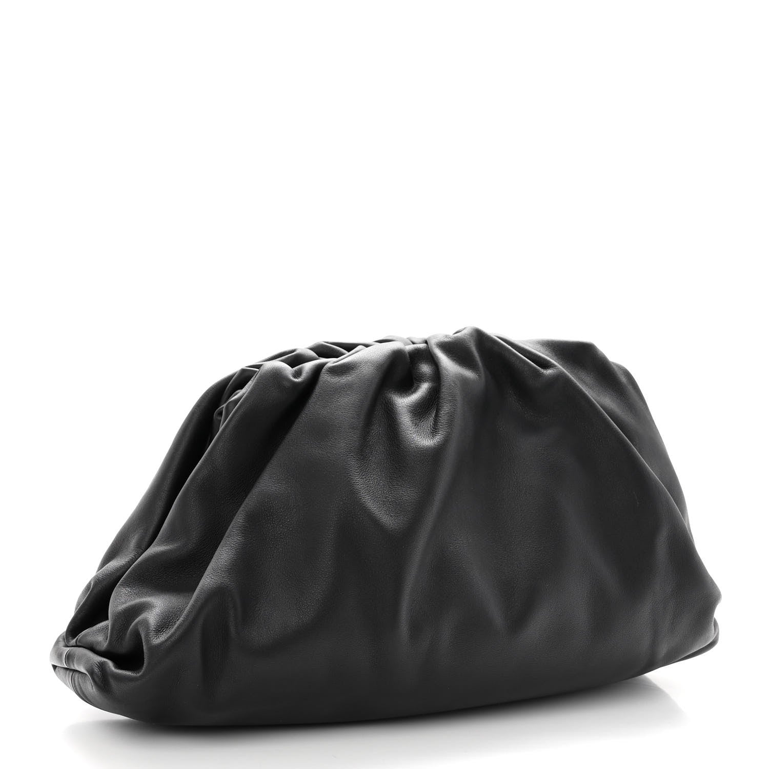 Bottega Veneta Smooth Butter Calf The Pouch Oversized Clutch Black 3 of 9
