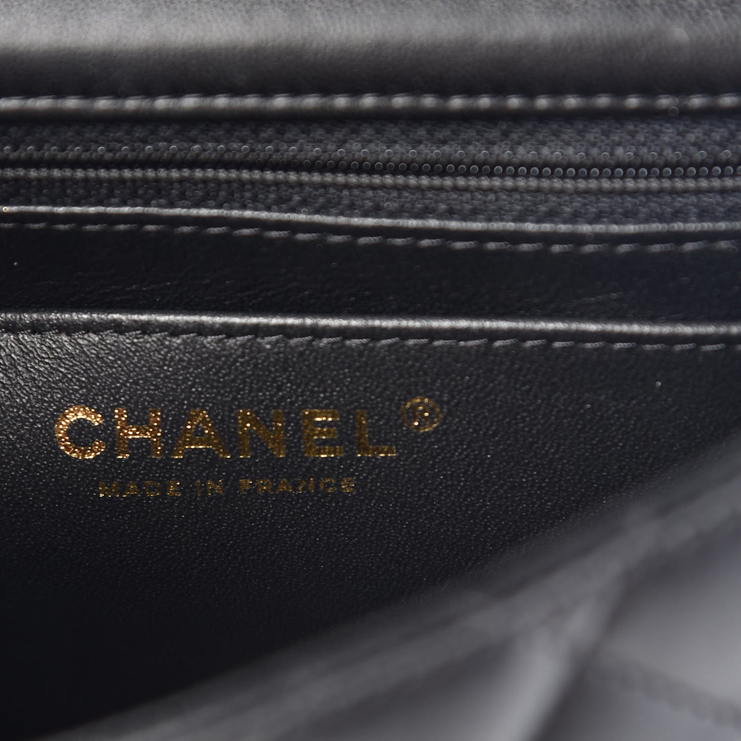Lambskin Quilted Mini Square Flap Black