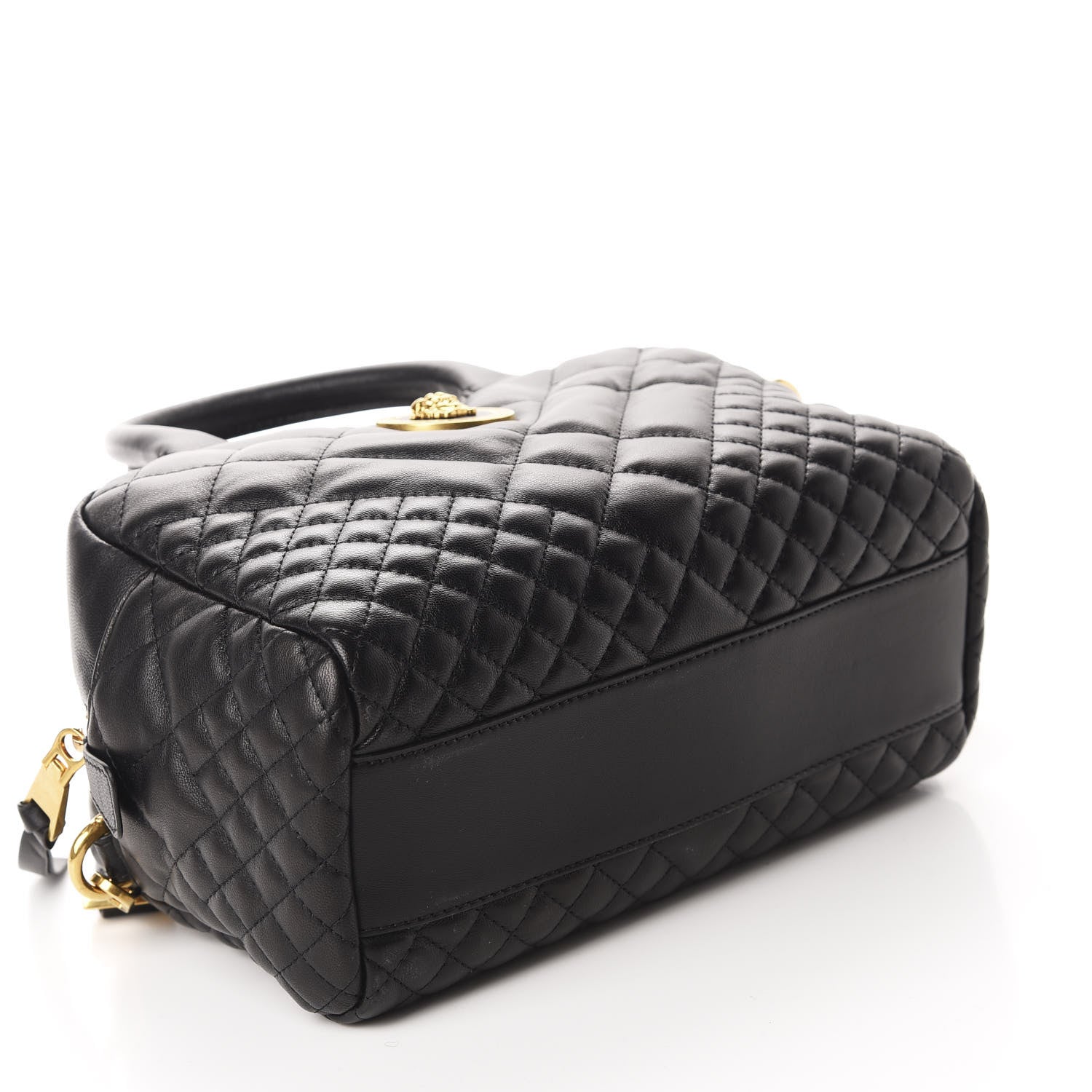 Versace Nappa Quilted Icon Bowler Black 4 of 9