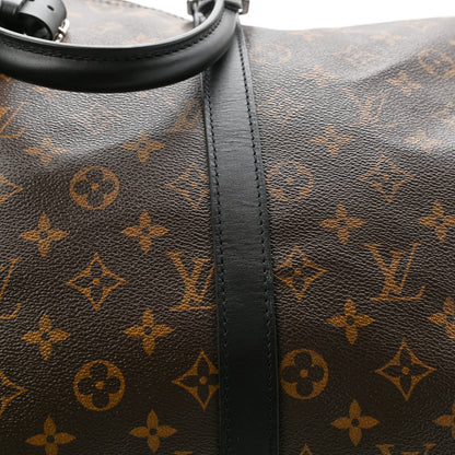 Louis Vuitton Monogram Macassar Keepall Bandouliere 45 11 of 13