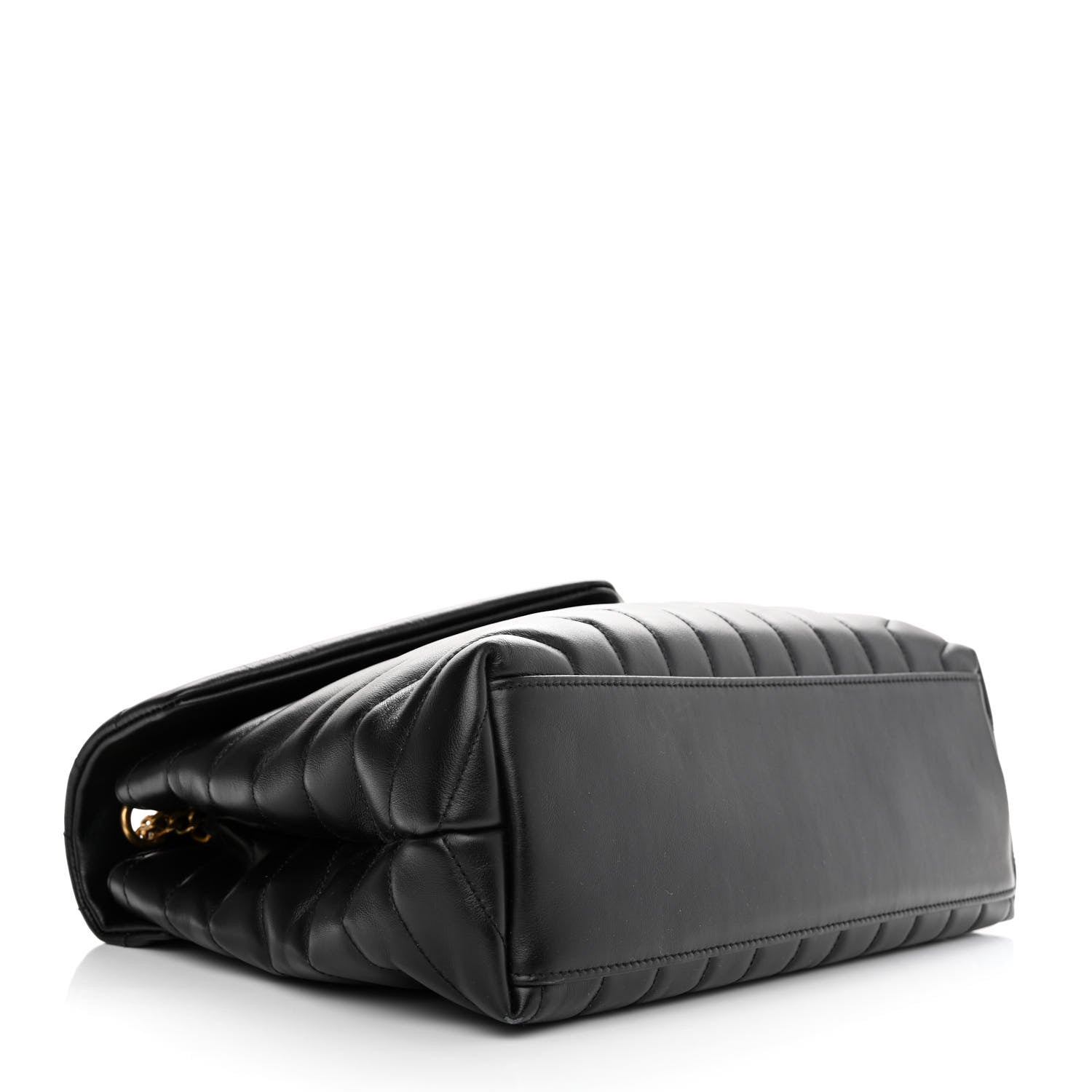 Saint Laurent Calfskin Y Quilted Monogram Medium Loulou Chain Satchel Black 4 of 13