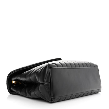 Saint Laurent Calfskin Y Quilted Monogram Medium Loulou Chain Satchel Black 4 of 13