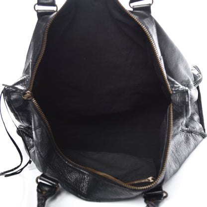 Balenciaga Agneau Classic Hardware Weekender Black 5 of 21