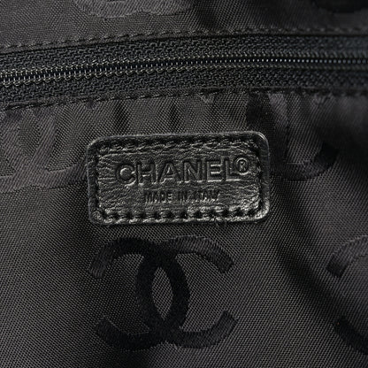 Chanel Jersey Quilted Chocolate Bar Shoulder Bag Black 6 of 10