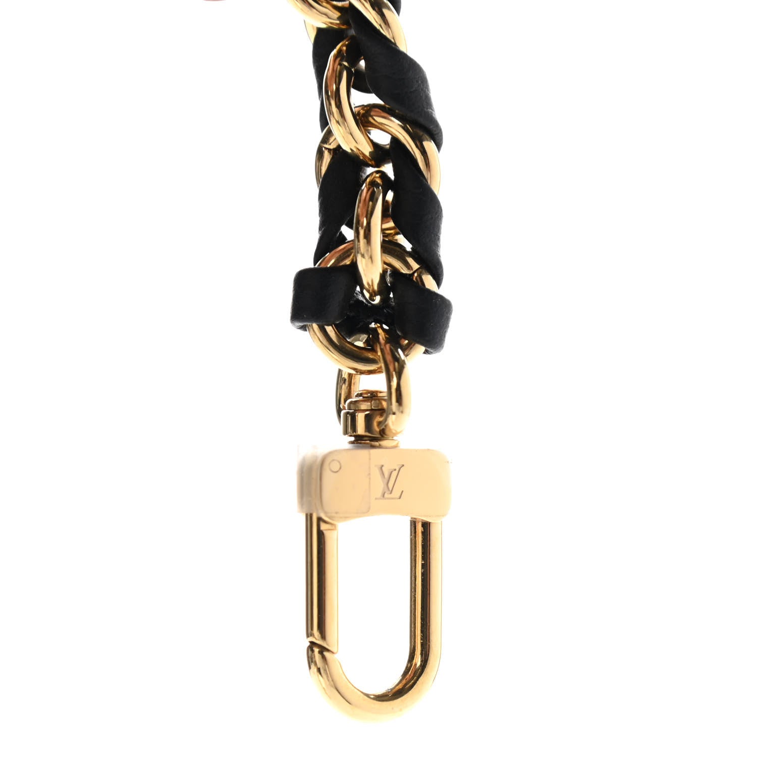 Louis Vuitton Calfskin Multi Pochette Chain Shoulder Strap Black Gold 4 of 4