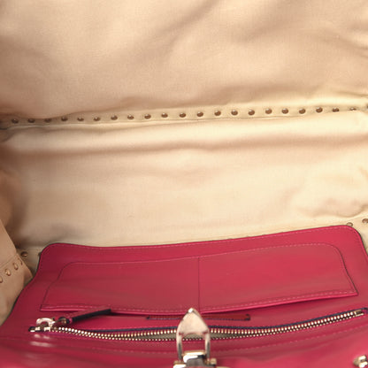 Valentino Garavani Vitello Medium Rockstud Tote Cyclamin 6 of 9