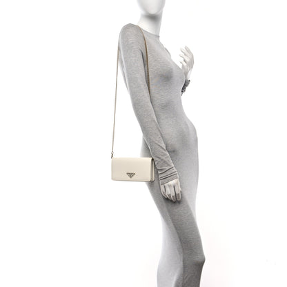 Prada Vitello Move Triangle Logo Miniborse White 2 of 15