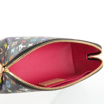 Louis Vuitton Monogram Multicolor Cosmetic Pouch Black Grenade 6 of 7