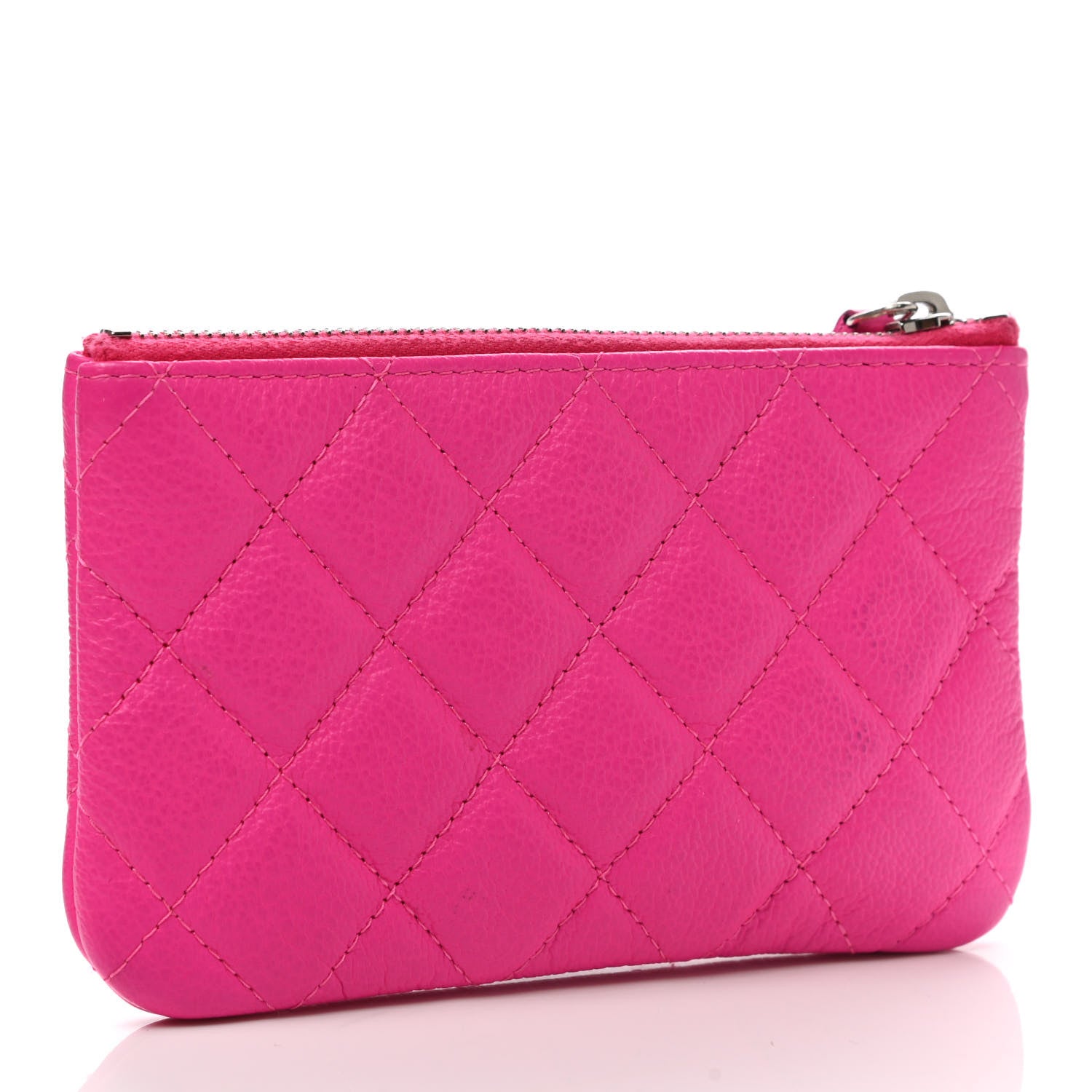 Chanel Goatskin Quilted Small Reissue Cosmetic Case Pink 3 of 8
