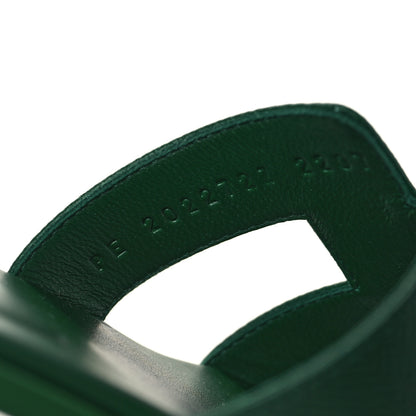 Hermes Epsom Oran Sandals 37.5 Vert Cactus 8 of 9