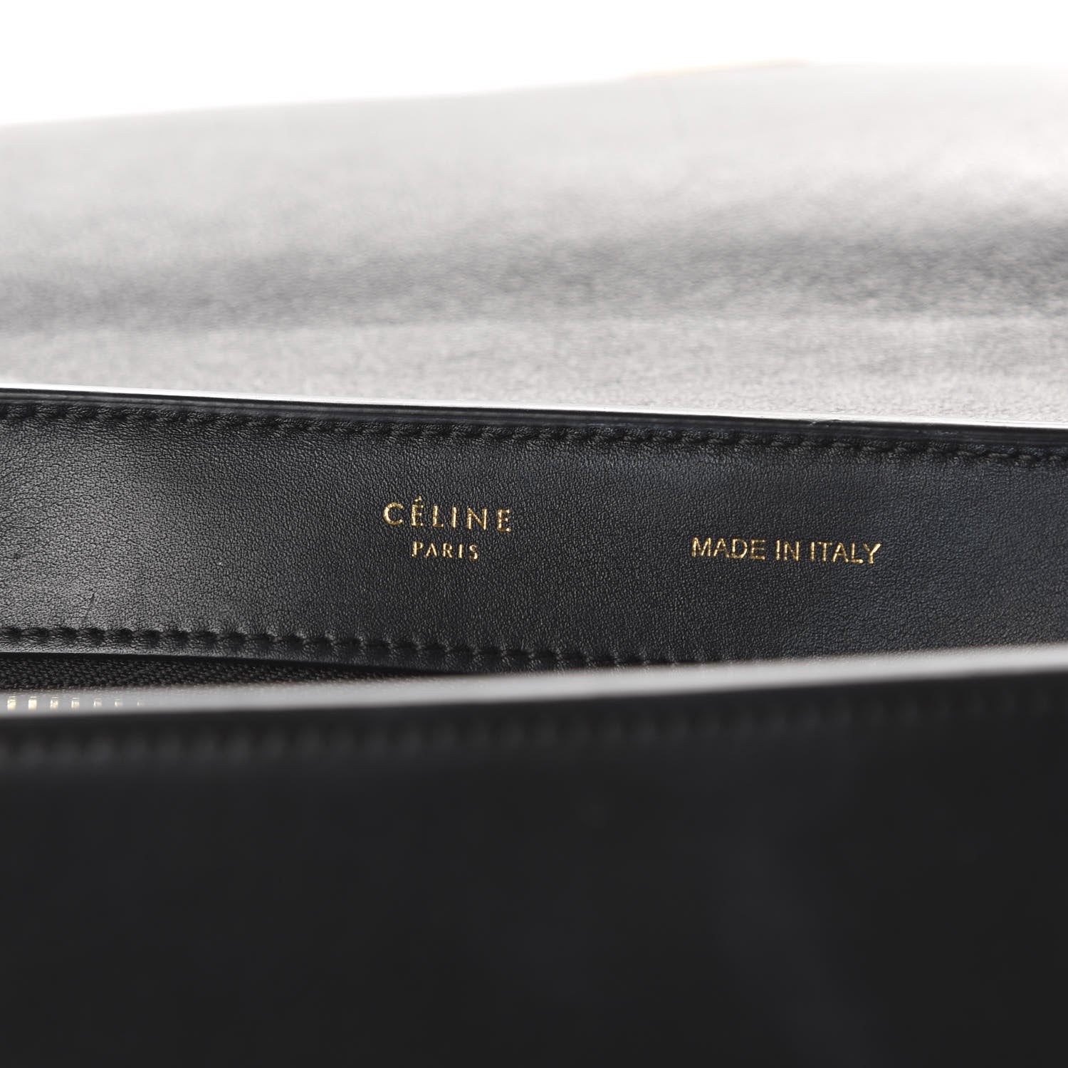 Celine Elephant Calfskin Small Tri-color Trapeze Indigo 8 of 9