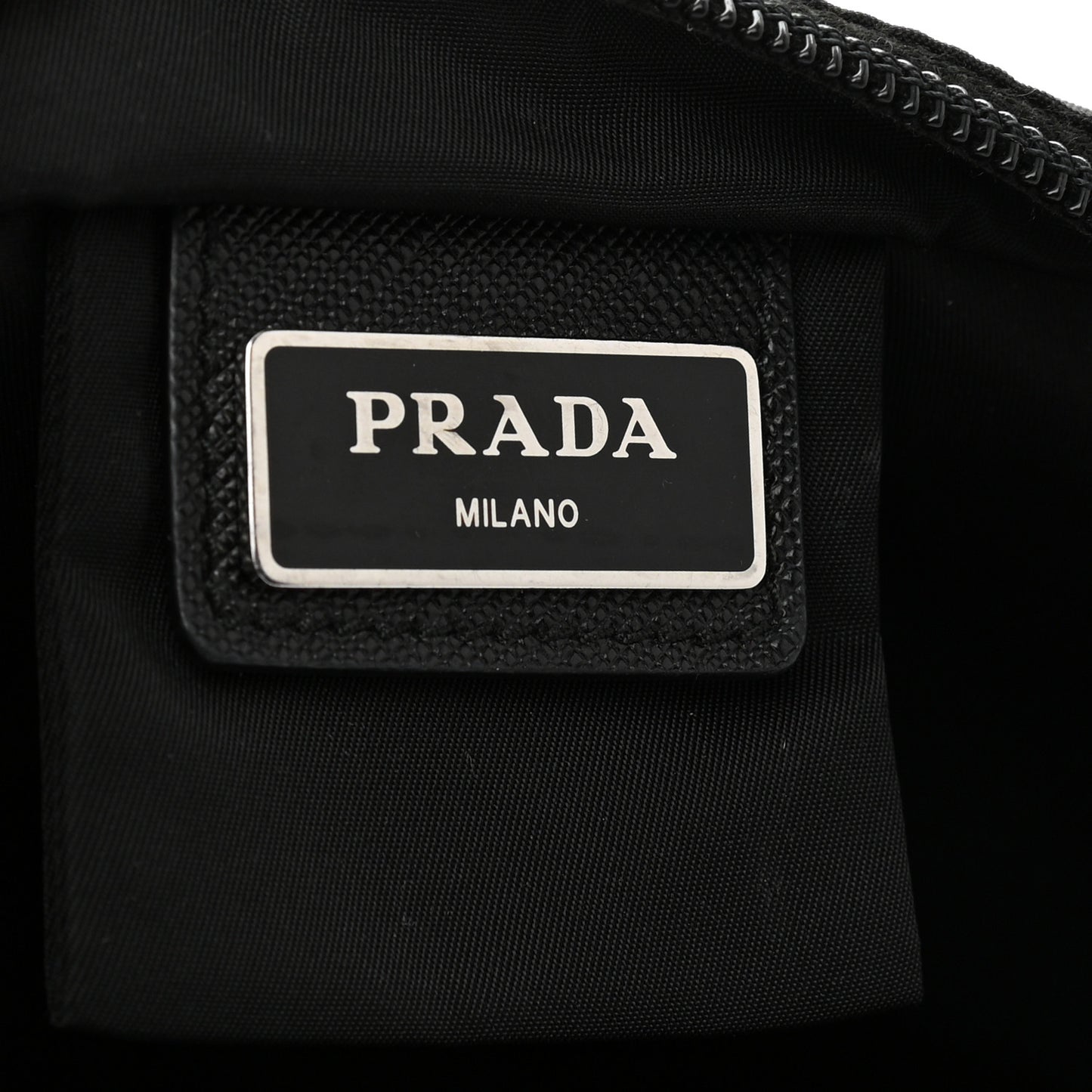 Nylon Vela Flat Messenger Bag Black