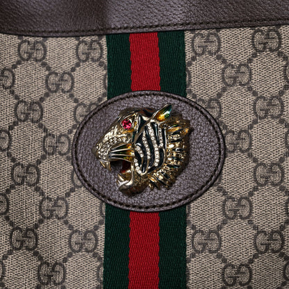 Gucci GG Supreme Monogram Large Rajah Chain Tote Beige New Acero 9 of 14
