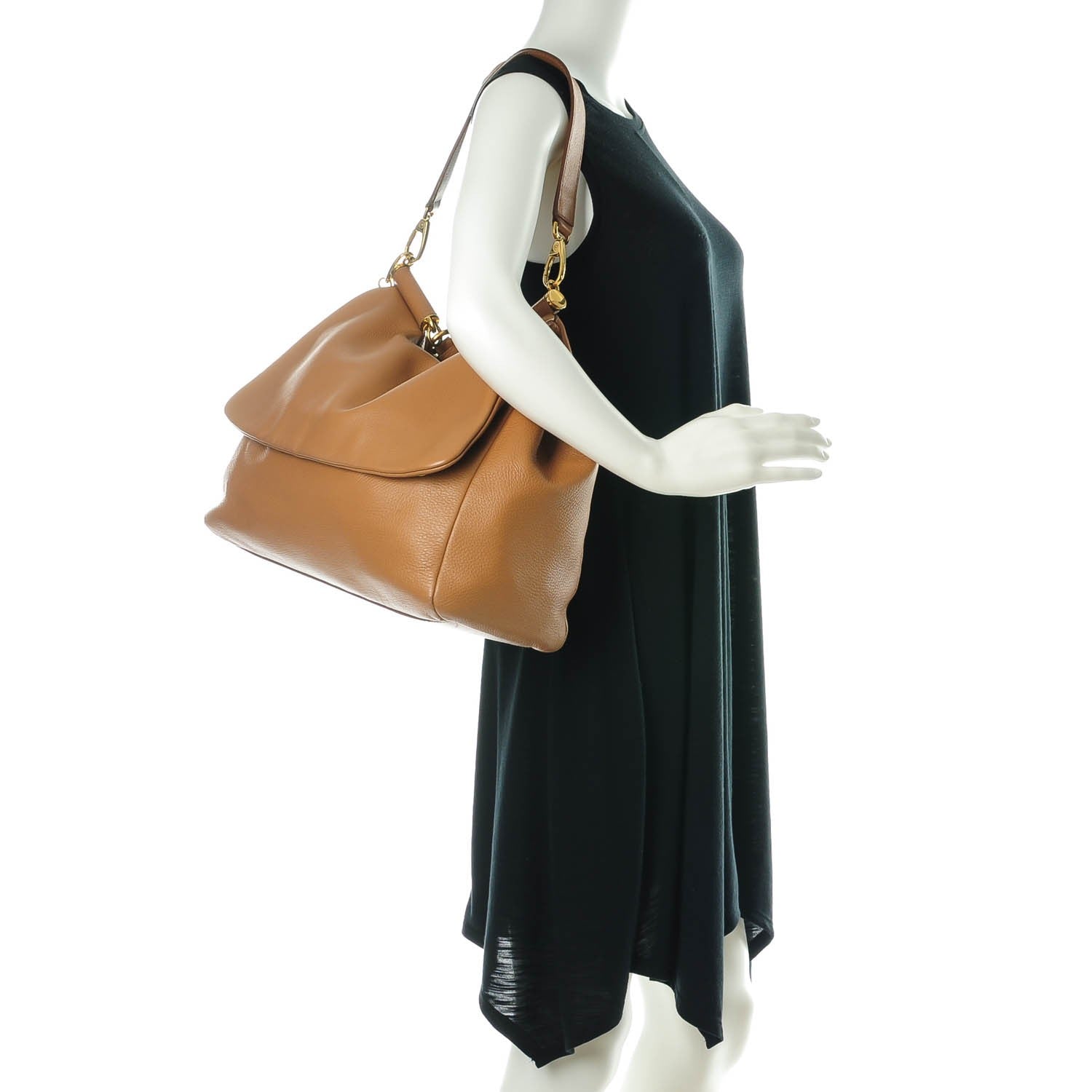 Dolce & Gabbana Grained Deerskin Large Miss Sicily Satchel Camel 2 of 11