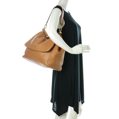 Dolce & Gabbana Grained Deerskin Large Miss Sicily Satchel Camel 2 of 11