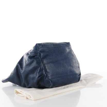 Balenciaga Agneau Classic Hardware S Sunday Tote Bleu Roi 4 of 10