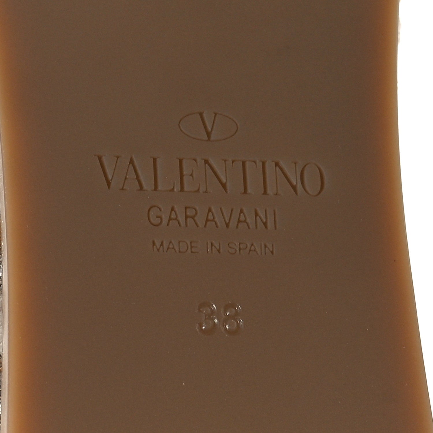 Valentino Garavani Calfskin Rockstud Torchon Espadrille Caged 25/95mm Wedge Sandals 38 Light Ivory 7 of 7