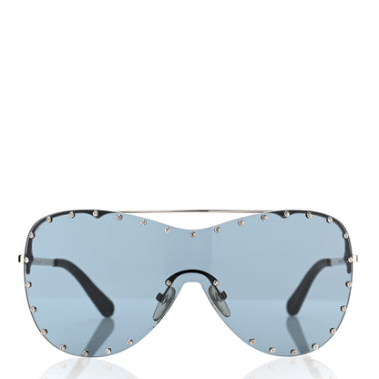 Louis Vuitton Metal The Party Shield Sunglasses Z1056W Black 2 of 8