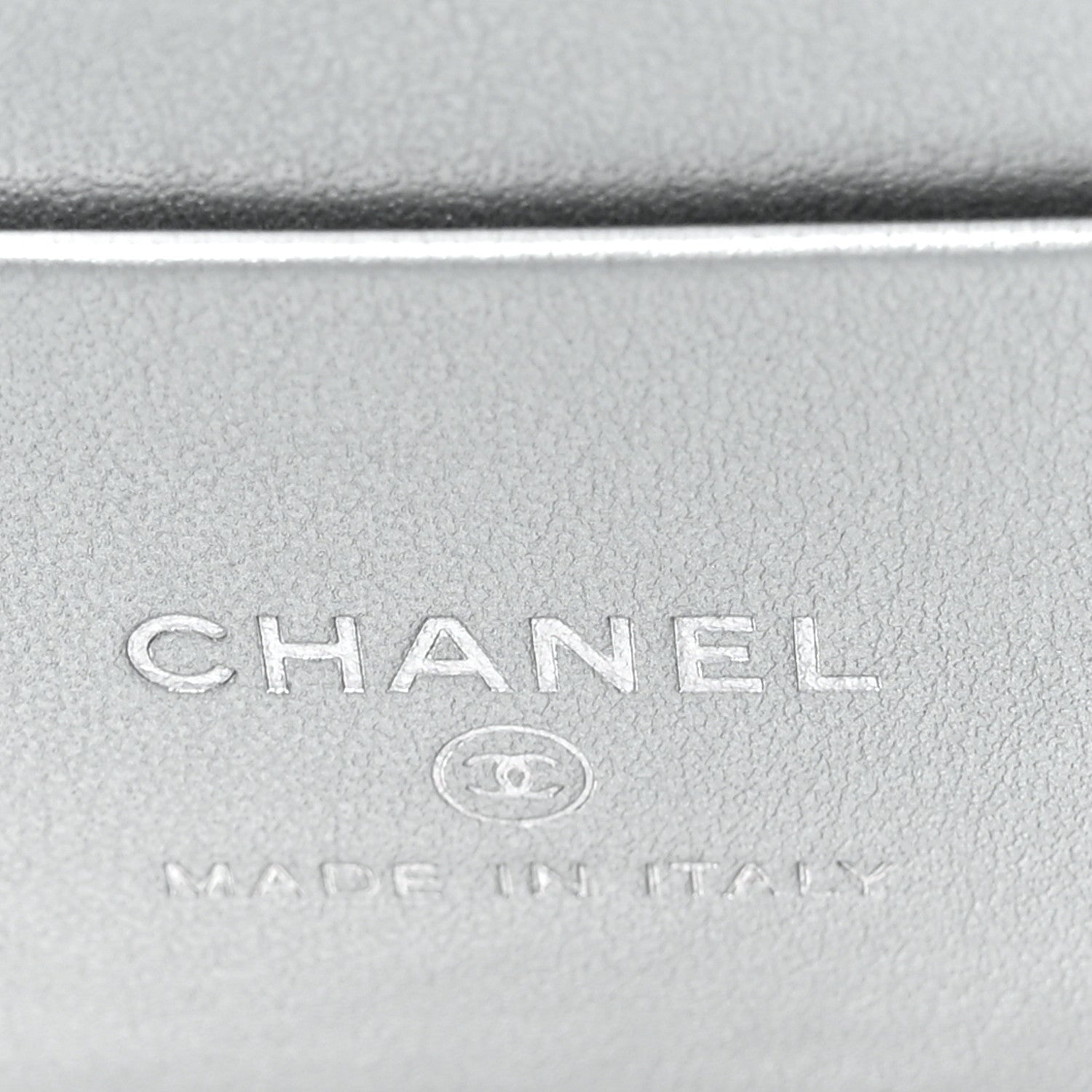 Chanel Metallic Caviar Quilted Trendy Handle Mini Vanity Silvery 6 of 12